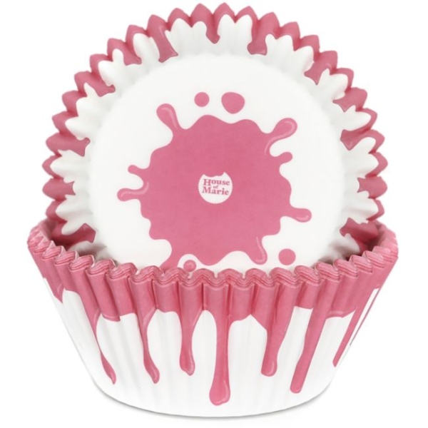 Cupcake Backförmchen - Pink Drip